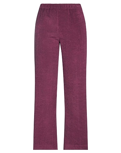 RUE DU BAC Casual trouser Plum 85% Polyester, 12% Polyamide, 3% Elastane