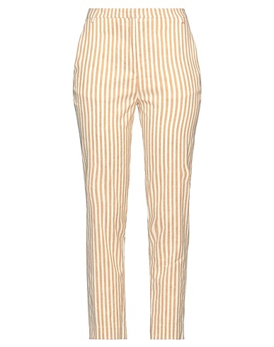 BALLANTYNE Casual pants Beige 48% Linen, 48% Cotton, 4% Elastane