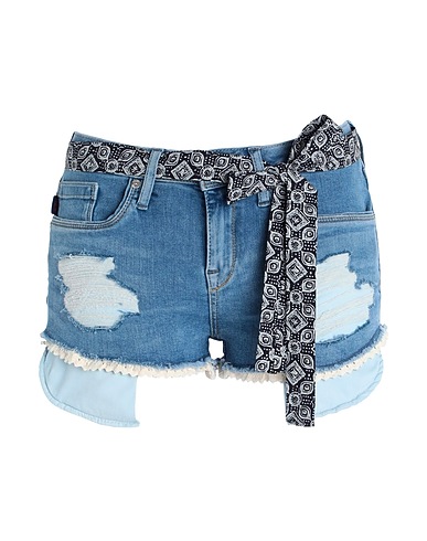SUPERDRY Denim shorts Blue 91% Cotton, 7% Polyester, 2% Elastane