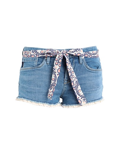 SUPERDRY Denim shorts Blue 91% Cotton, 7% Polyester, 2% Elastane