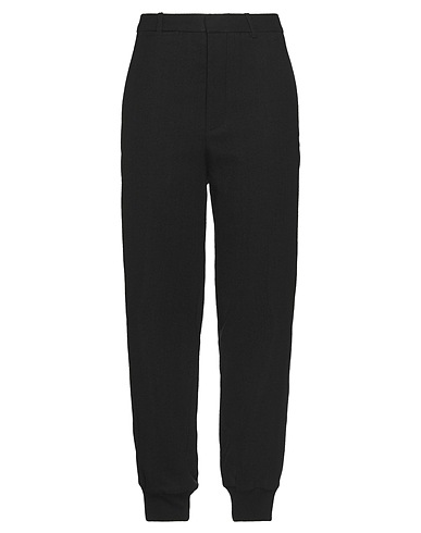 ANN DEMEULEMEESTER Casual trouser Black 100% Virgin Wool, Cashmere, Polyamide, Elastane