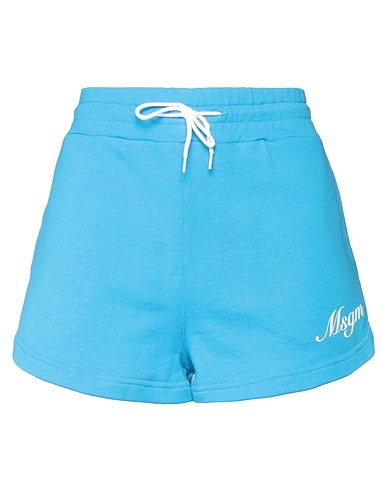 MSGM Shorts & Bermuda Azure 100% Cotton
