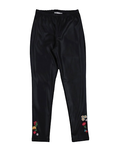 MONNALISA Leggings Black 91% Polyester, 9% Elastane