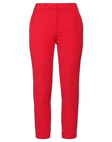 SIMONA CORSELLINI Casual trouser Red 94% Polyester, 6% Elastane