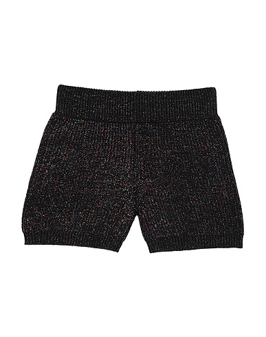 MONNALISA Shorts & Bermuda Black 82% Polyester, 9% Polyamide, 9% Plastic