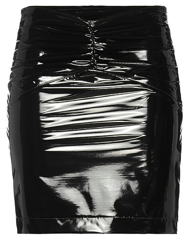 GAëLLE Paris Mini skirt Black 50% Polyurethane, 50% Polyester