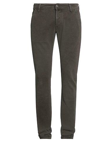 JACOB COHЁN Denim trousers Chocolate brown 97% Cotton, 3% Elastane, Polyester