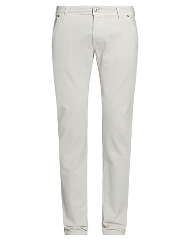JACOB COHЁN Denim trousers Off white 97% Cotton, 3% Elastane, Polyester