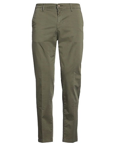 STILOSOPHY Casual trouser Military green 97% Cotton, 3% Elastane