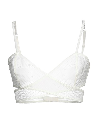 ANNA OCTOBER Bra White 50% Viscose, 29% Polyamide, 21% Polyester