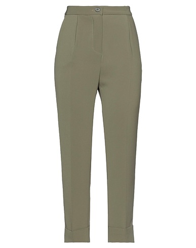 ALPHA STUDIO Casual trouser Military green 91% Polyester, 9% Elastane