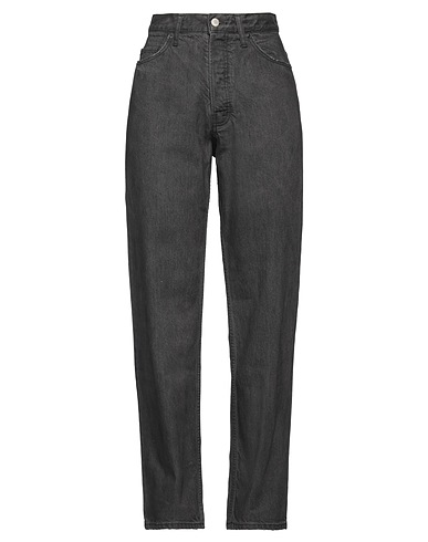 AMBUSH Denim trousers Charcoal 100% Cotton, Leather