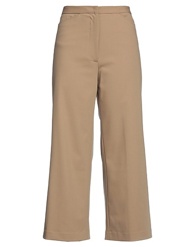 LIVIANA CONTI Casual trouser Camel 62% Polyester, 32% Viscose, 6% Elastane