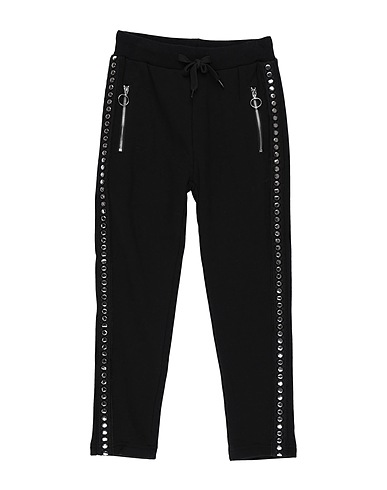 Y-CLÙ Casual pants Black 80% Cotton, 20% Polyester