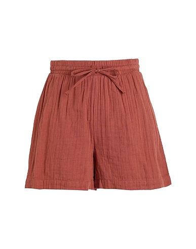 PIECES Shorts & Bermudas Braun 100% Baumwolle