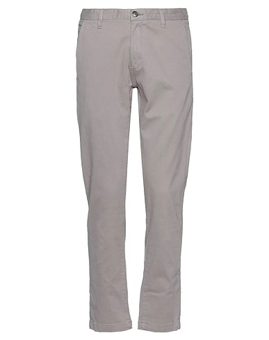 HERMITAGE Casual trouser Grey 98% Cotton, 2% Elastane