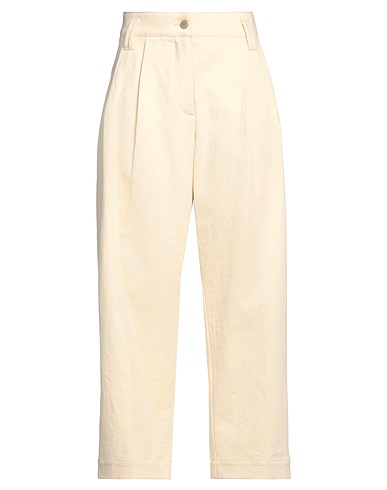 MOMONÍ Casual pants Cream 98% Cotton, 2% Elastane