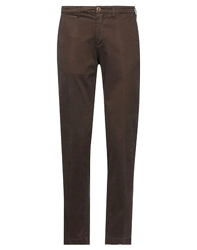 SANTANIELLO Casual trouser Khaki 98% Cotton, 2% Elastane