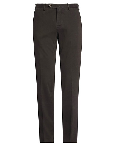 PT Torino Casual pants Dark brown 69% Modal, 28% Cotton, 3% Elastane