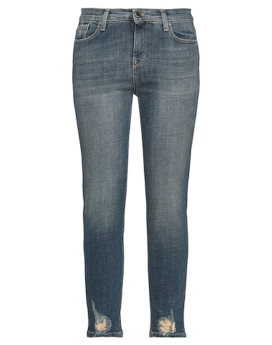 PINKO Denim trousers Blue 99% Cotton, 1% Elastane