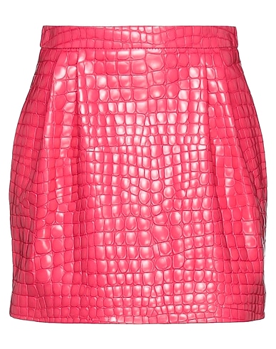 REDValentino Mini skirt Fuchsia 100% Goat skin