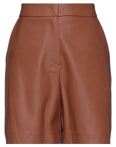 ICONA by KAOS Shorts & Bermuda Brown 50% Polyurethane, 50% Viscose