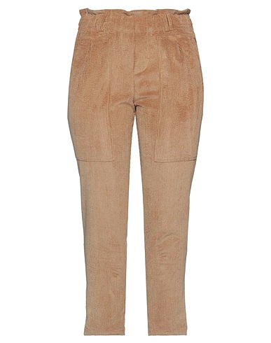 RUE DU BAC Casual trouser Camel 85% Polyester, 12% Polyamide, 3% Elastane