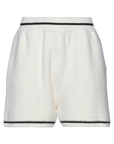 SOALLURE Shorts & Bermuda White 50% Acrylic, 30% Wool, 20% Viscose