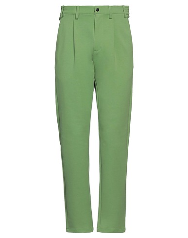 PEOPLE OF SHIBUYA Casual trouser Green 67% Cotton, 29% Polyamide, 4% Elastane