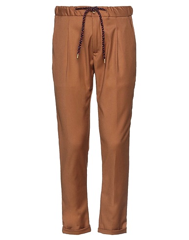 STILOSOPHY Casual pants Camel 65% Polyester, 33% Rayon, 2% Elastane