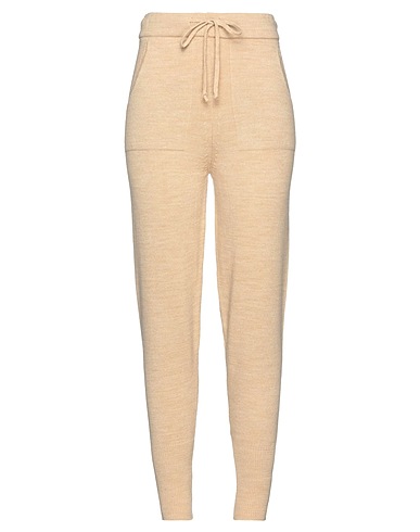 SOALLURE Casual trouser Beige 50% Acrylic, 30% Wool, 20% Viscose