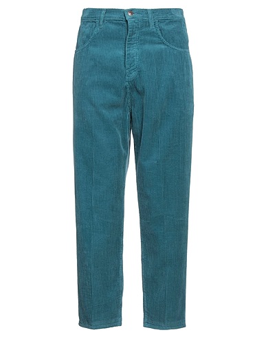 BONHEUR Pantalone Verde petrolio 100% Cotone