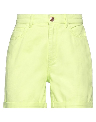 ONLY Denim shorts Lime green 100% Cotton