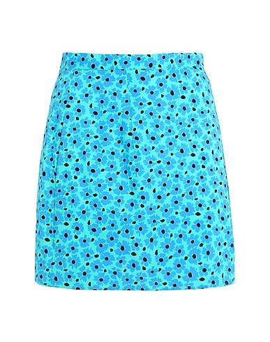 TOPSHOP ミニスカート ターコイズブルー コットン 100%