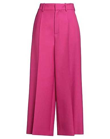VALENTINO GARAVANI Casual pants Fuchsia 99% Virgin Wool, 1% Silk