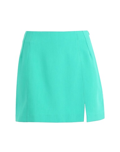 ONLY Mini skirt Turquoise 72% Polyester, 22% Viscose, 6% Elastane