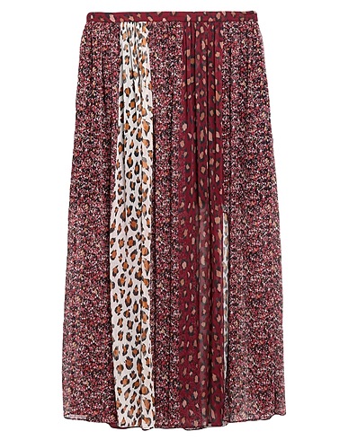 TWINSET Maxi Skirts Burgundy 100% Polyester