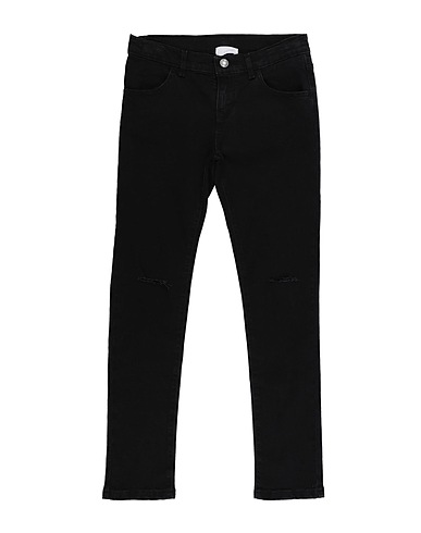 GAUDÌ Denim trousers Black 97% Cotton, 3% Elastane