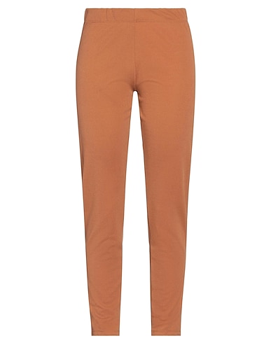 FORNARINA Casual trouser Camel 95% Polyester, 5% Elastane