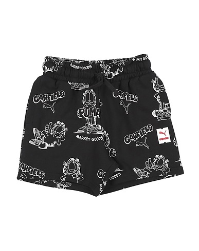 PUMA Pantalone felpa PUMA x GARFIELD AOP Shorts Kids  Nero 100% Cotone