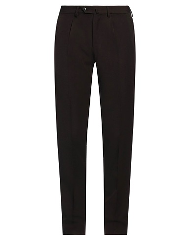 CARUSO Casual trouser Dark brown 55% Polyester, 45% Wool