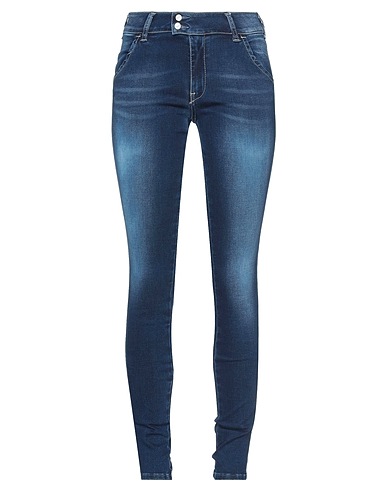 MET JEANS Denim trousers Blue 92% Cotton, 5% T-400® fibre, 3% Elastane