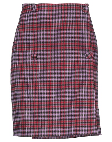 WEILI ZHENG Mini skirt Mauve 80% Polyester, 20% Wool