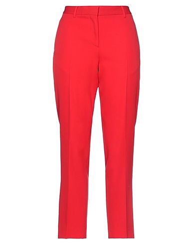 BURBERRY Casual pants Red 100% Virgin Wool