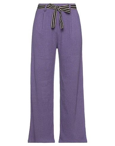 EBARRITO Casual trouser Purple 55% Polyester, 40% Viscose, 5% Elastane