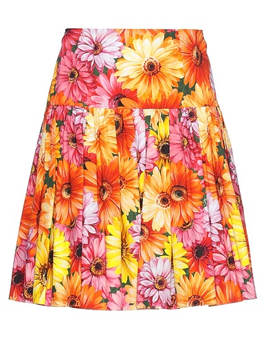 DOLCE&GABBANA Midi skirt Orange 100% Cotton