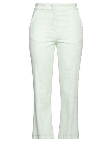 MANUEL RITZ Pantalone Verde chiaro 55% Cotone, 43% Viscosa, 2% Elastan