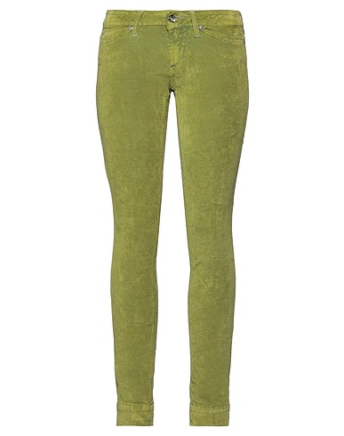 JACOB COHЁN Casual trouser Light green 50% Cotton, 47% Viscose, 3% Elastane