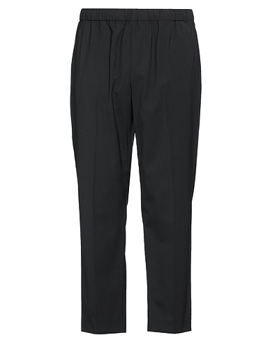 HEVÒ Casual trouser Black 100% Virgin Wool
