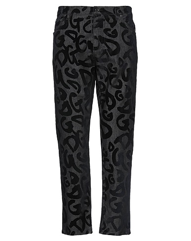 DOLCE&GABBANA Denim trousers Black 98% Cotton, 2% Elastane, Viscose